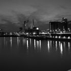 Rotterdam harbour area at night (beautiful!)