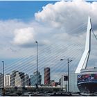 Rotterdam (NL), an der Erasmusbrücke