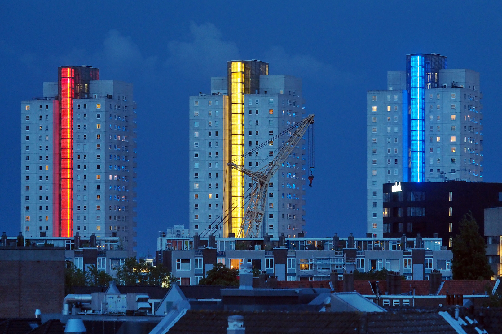 Rotterdam zur Blauen Stunde