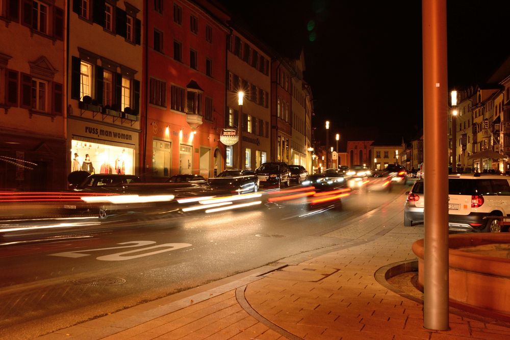 Rottweil in der "raschen our " bei Nacht