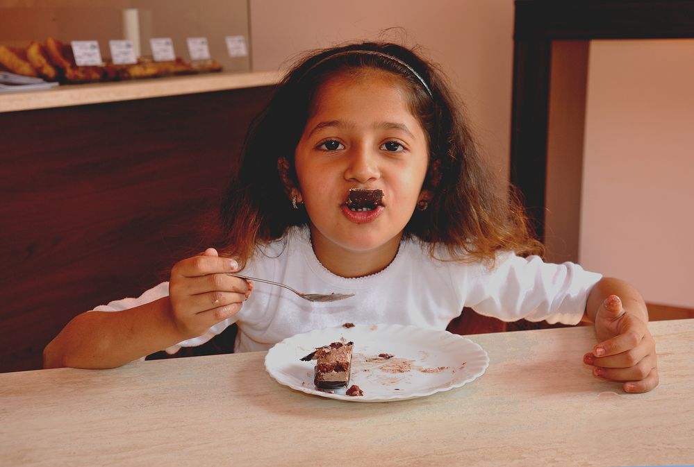 Roumanie - Timisoara - Naumy: C'est bon le gâteau au chocolat.