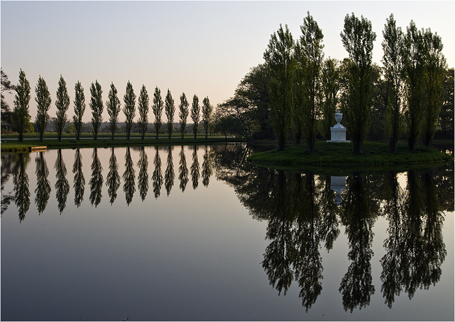 Rousseauinsel am Morgen