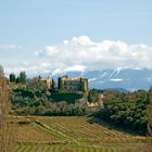 Rousset les Vignes vor dem Mont Ventoux