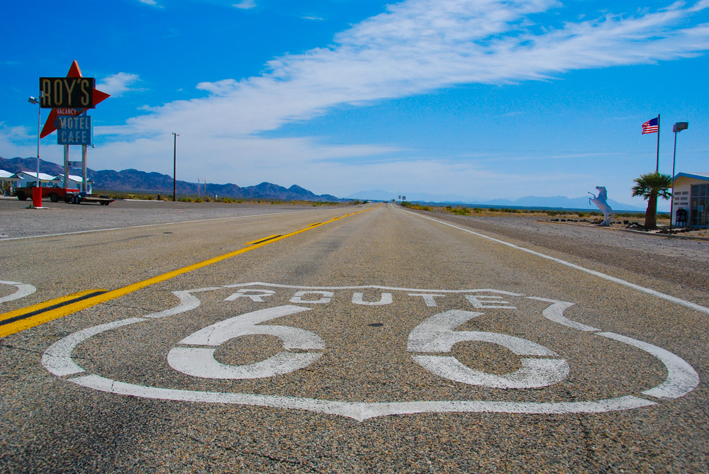 Route 66 bei Amboy