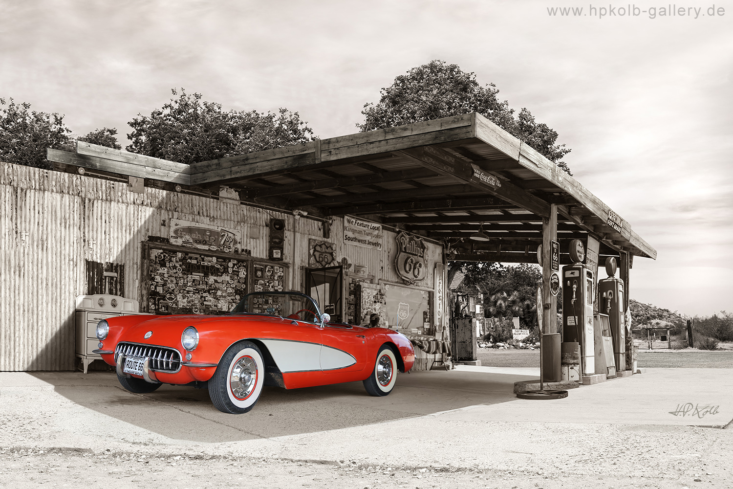 Route 66 - Chevrolet Corvette 1956