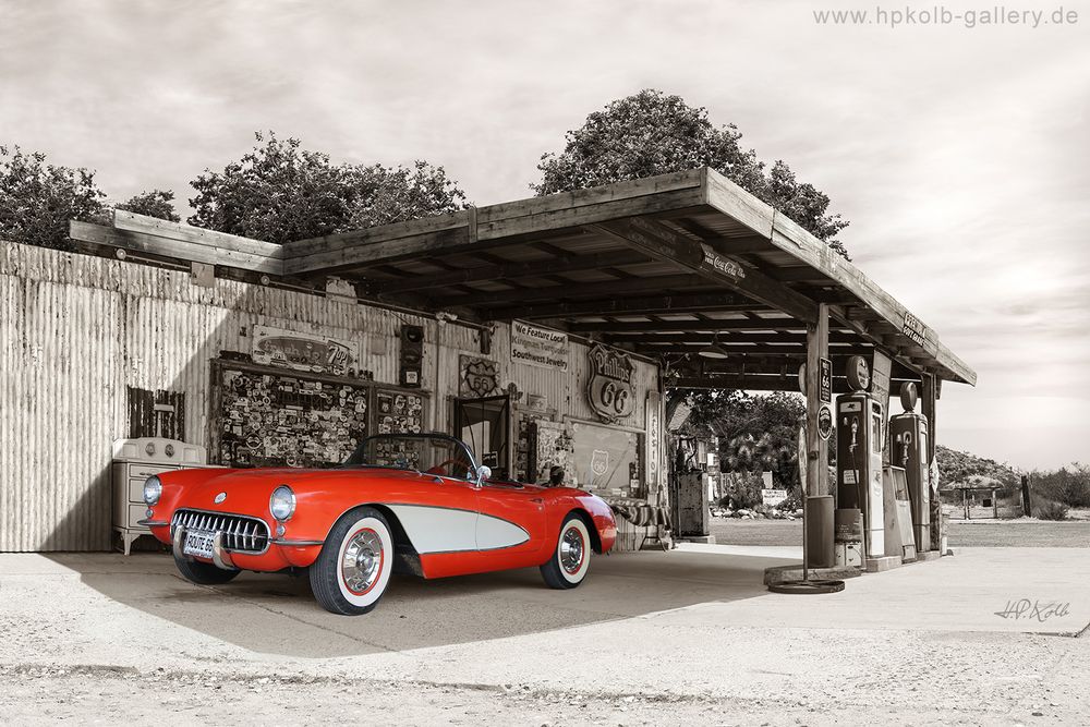 Route 66 - Chevrolet Corvette 1956