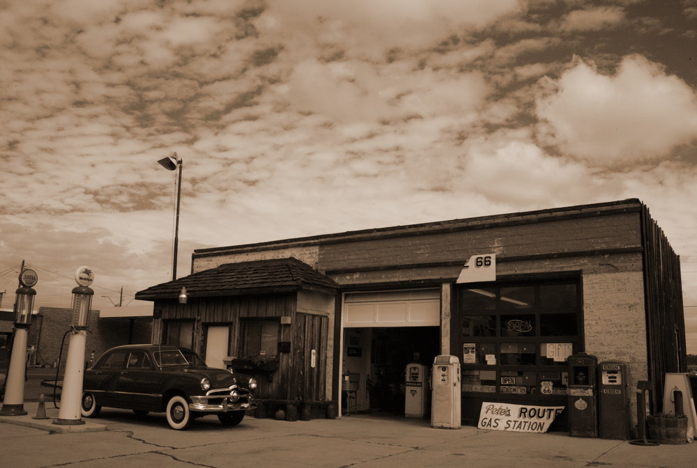 Route 66 Gasstation bearbeitet