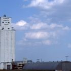 Route 66:  Robinson Grain Elevators in Conway - Texas