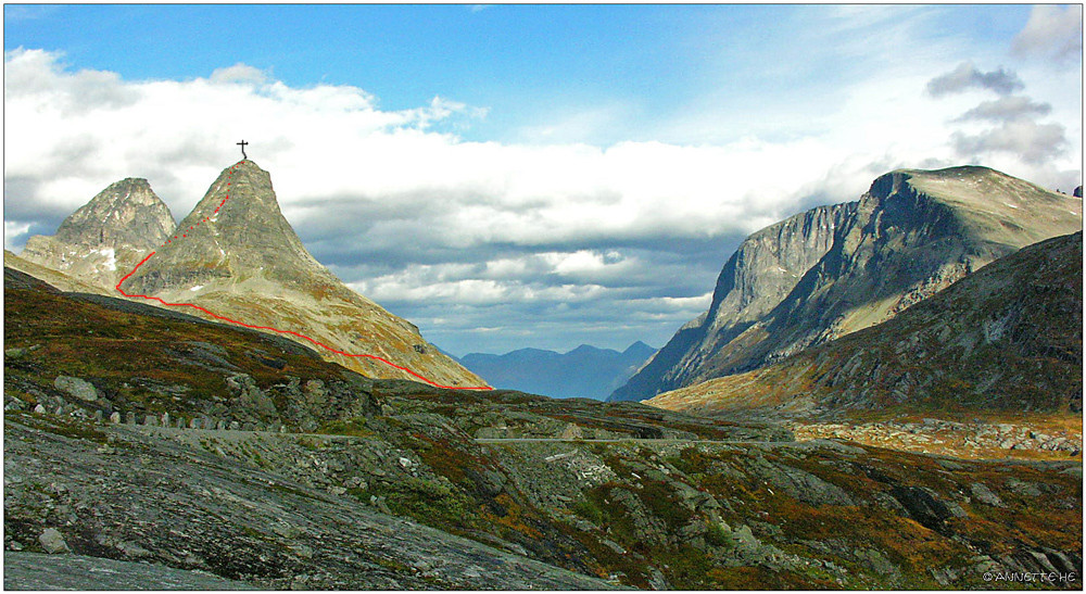 Route auf den Bispen