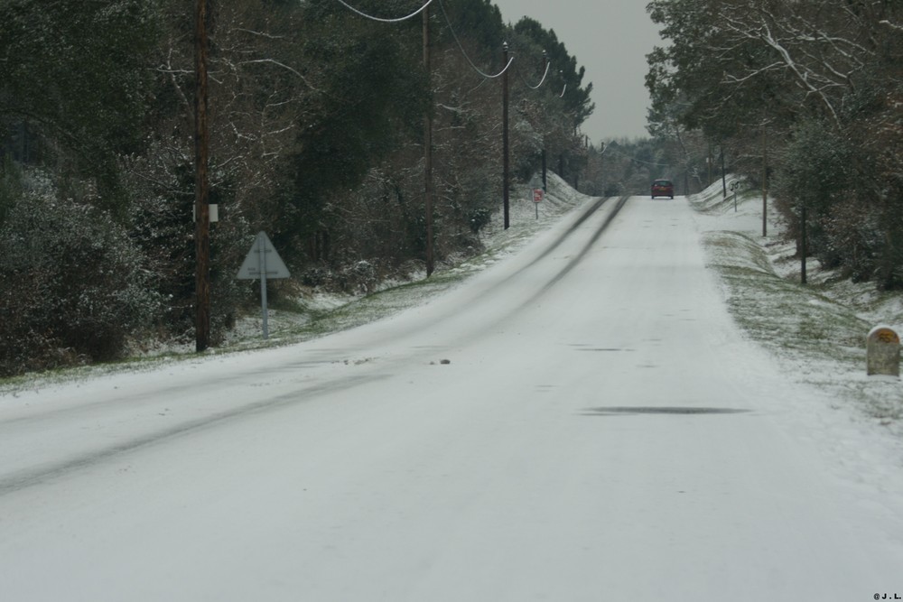 ROUTE DES LANDES CE 08 JANVIER 2009