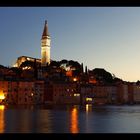 Rovinj Altstadt bei Nacht