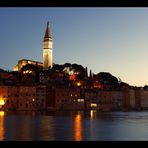 Rovinj Altstadt bei Nacht