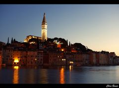 Rovinj Altstadt bei Nacht