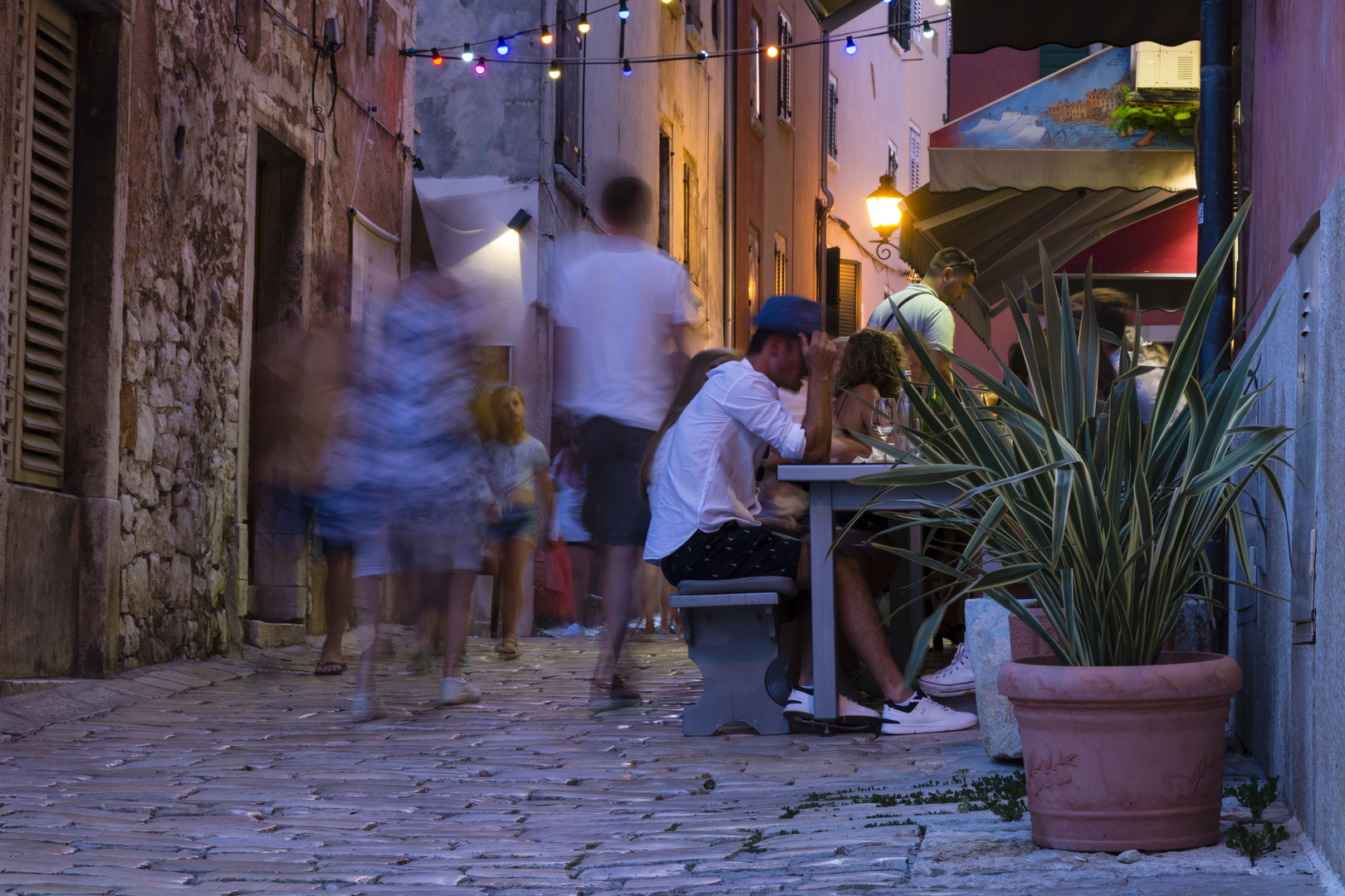 Rovinj am Abend, Kroatien