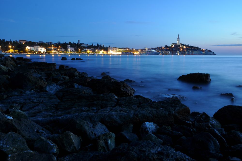 Rovinj bei Nacht