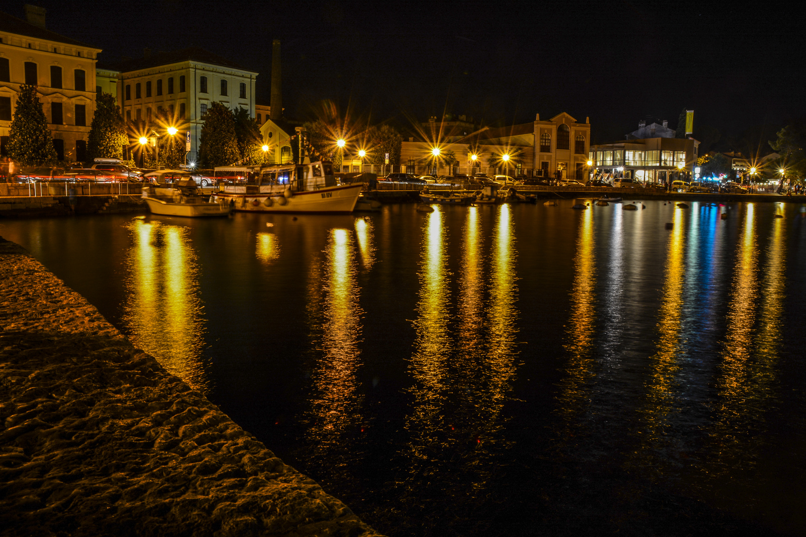 Rovinj bei Nacht