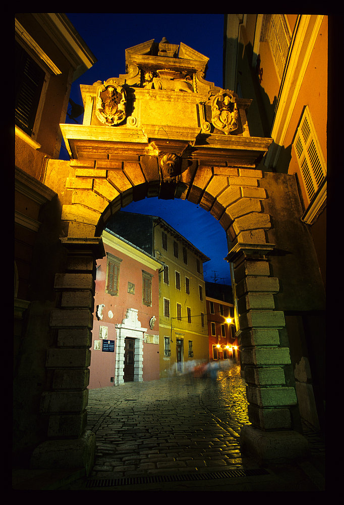 Rovinj bei Nacht