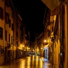 Rovinj bei Nacht im Regen