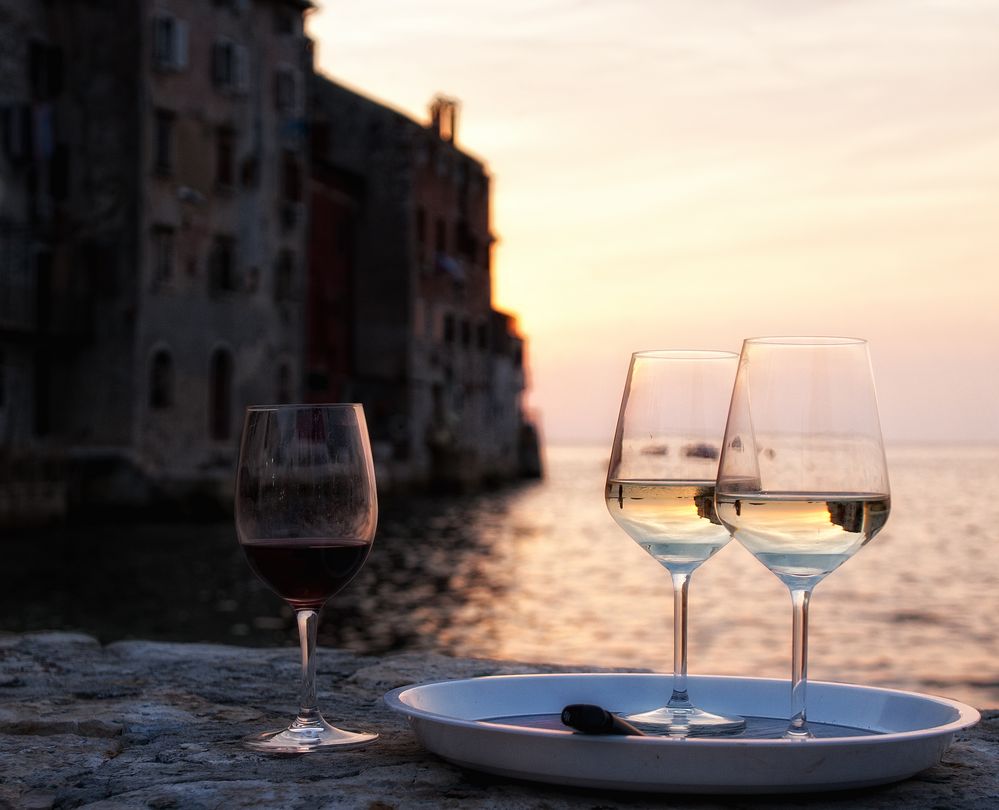 Rovinj durchs Glas