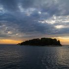 Rovinj - Insel Katharina bei Sonnenuntergang