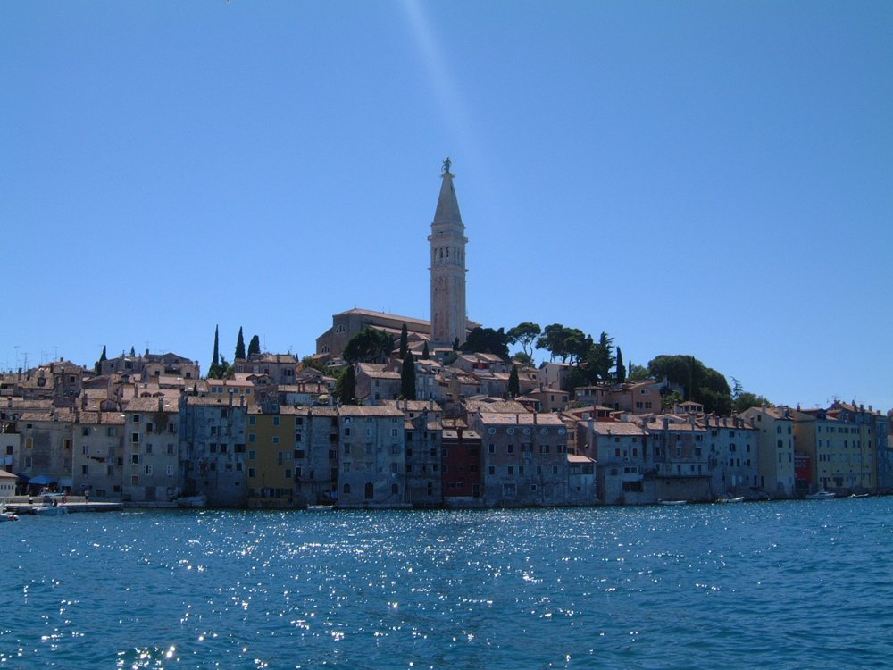 Rovinj seeseitig von Norden