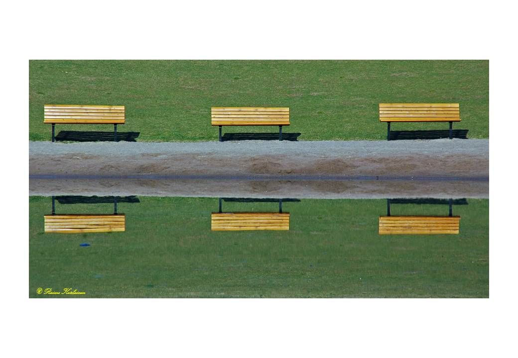 Row of benches