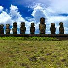 Row of Moai
