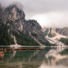 Rowboats at Pragser Lake