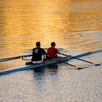 Rowing on Sunset