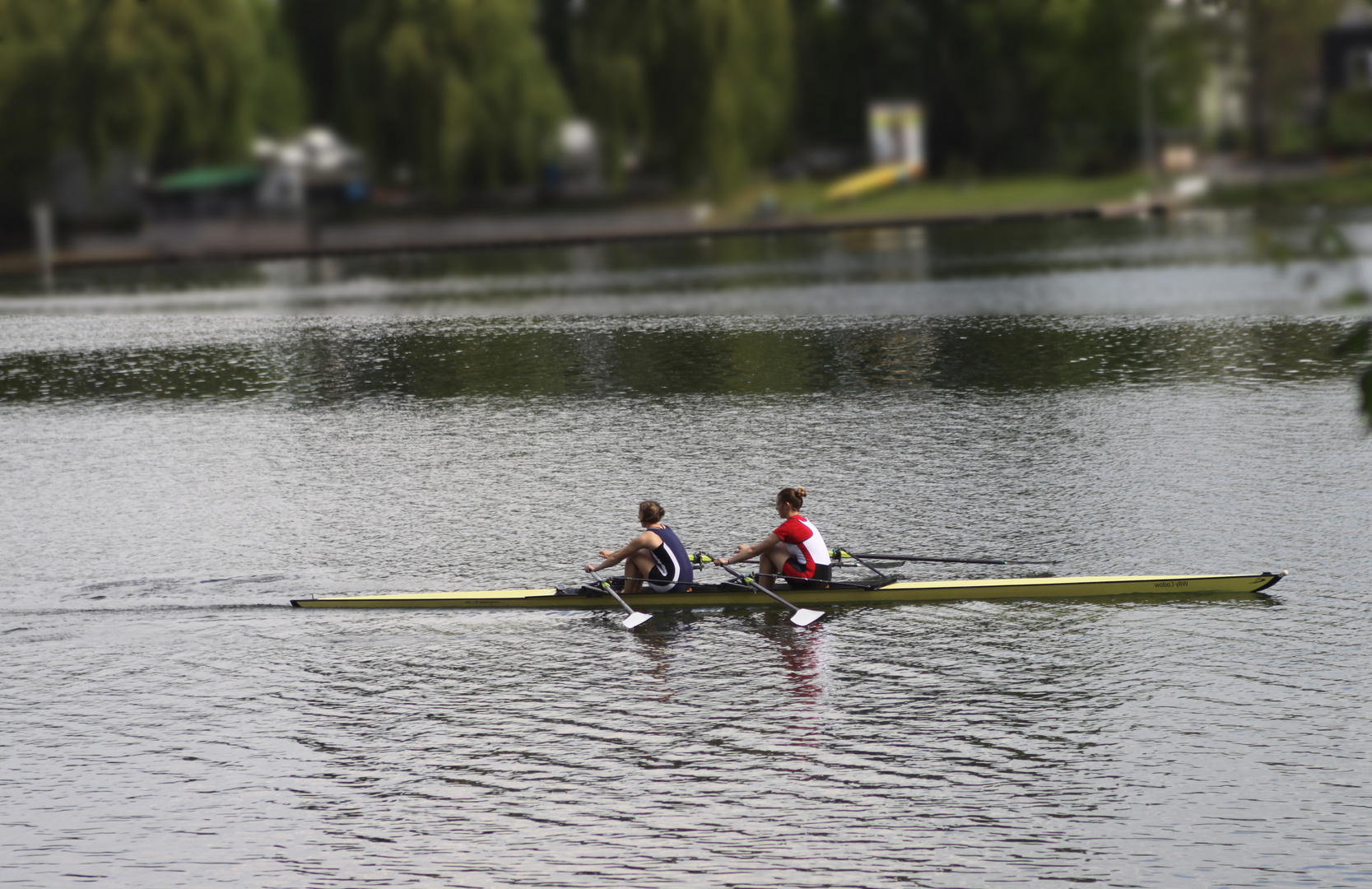 [ rowing; two ladies ]