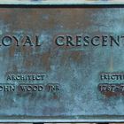 Royal Crescent Bath Informationsschild