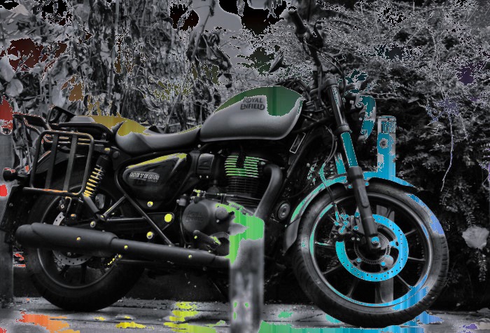 Royal-Enfield / B&W Color - Splash - Painting