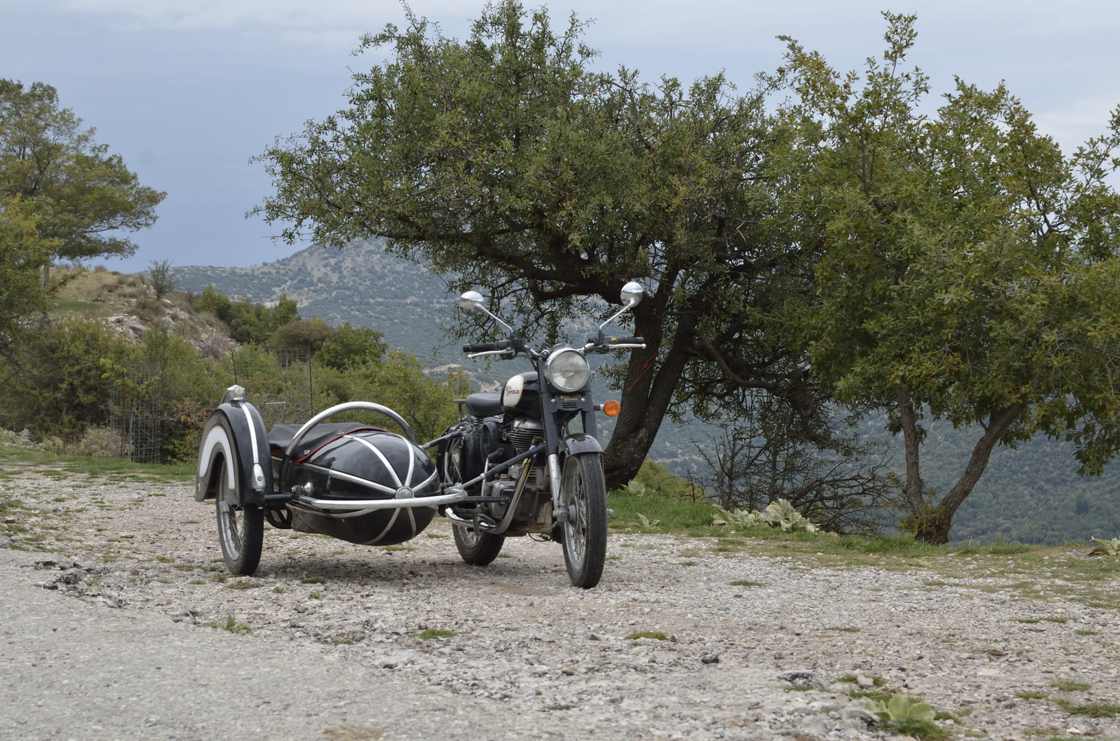 Royal Enfield Gespann, Griechenland 2016 