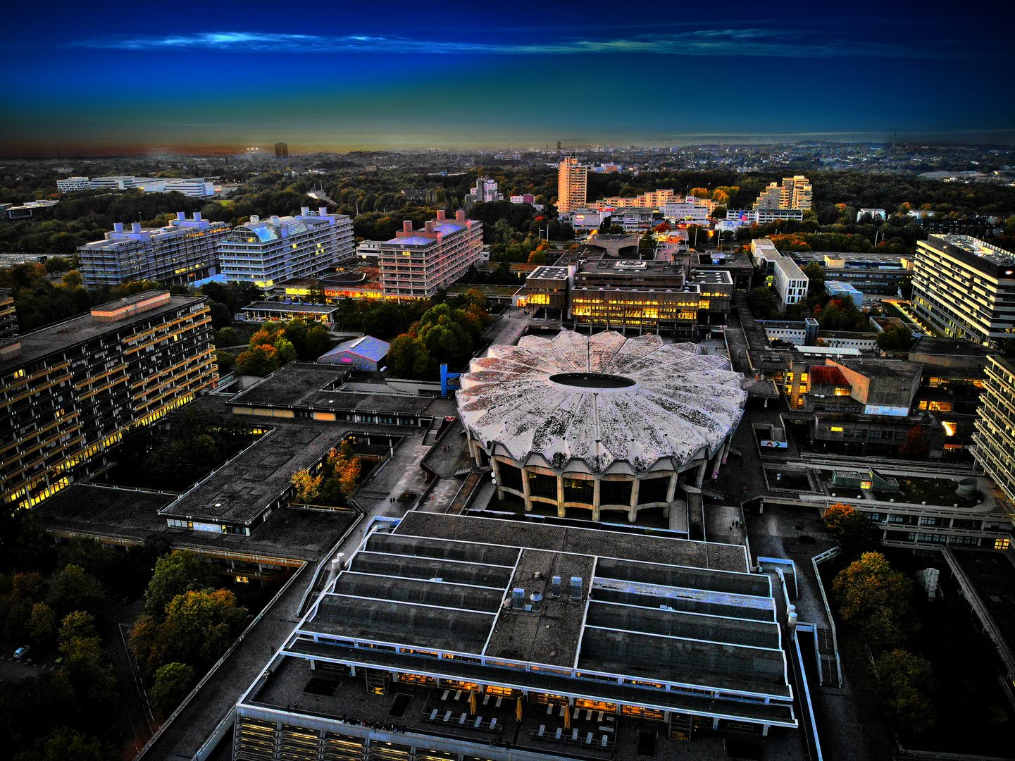 RUB (Ruhr-Universität Bochum) Foto & Bild | world, sonnenuntergang, nacht  Bilder auf fotocommunity