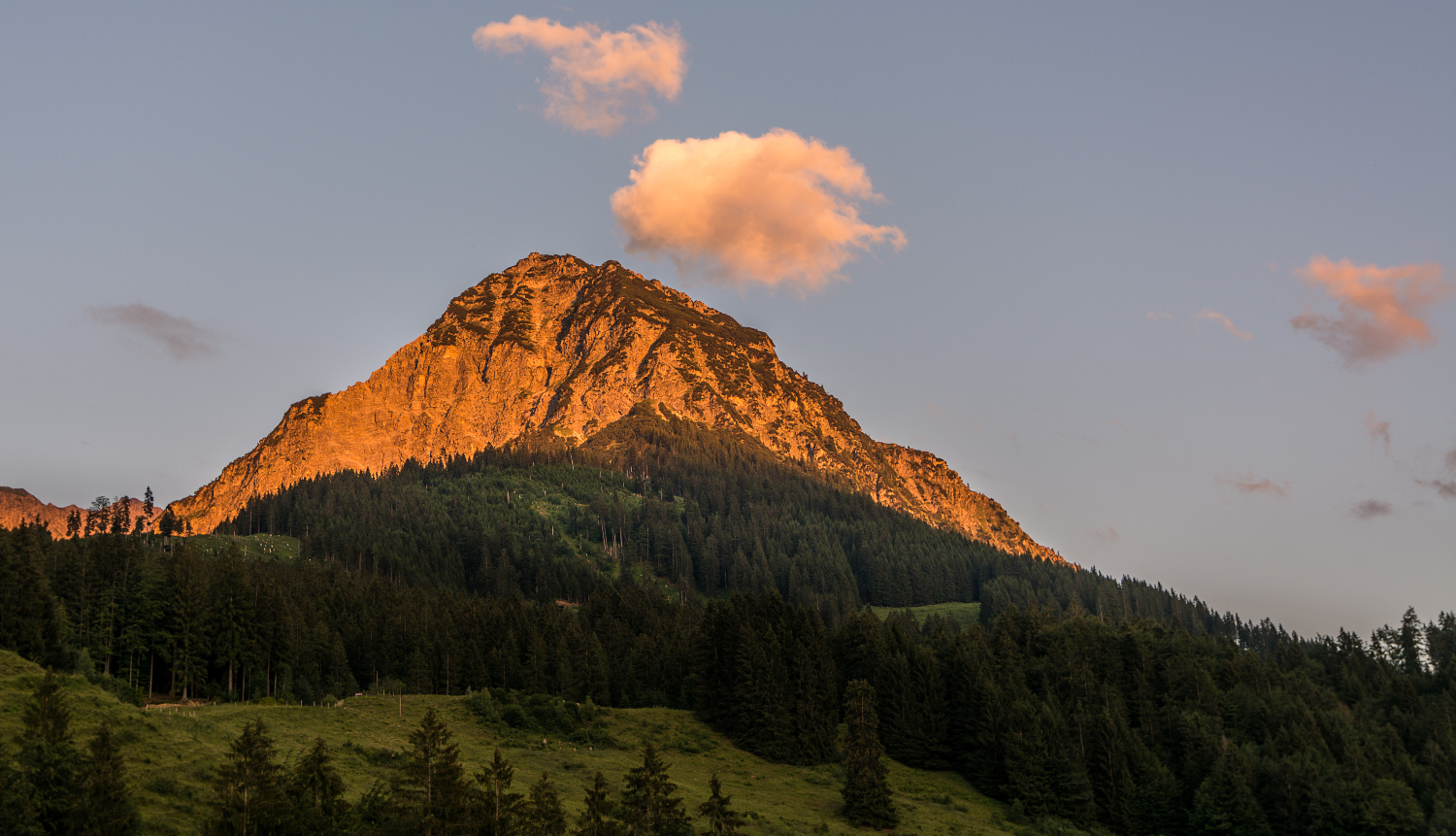 Rubihorn im Abendlicht