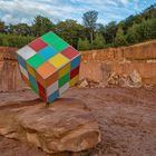 Rubik's Cube im Steinbruch