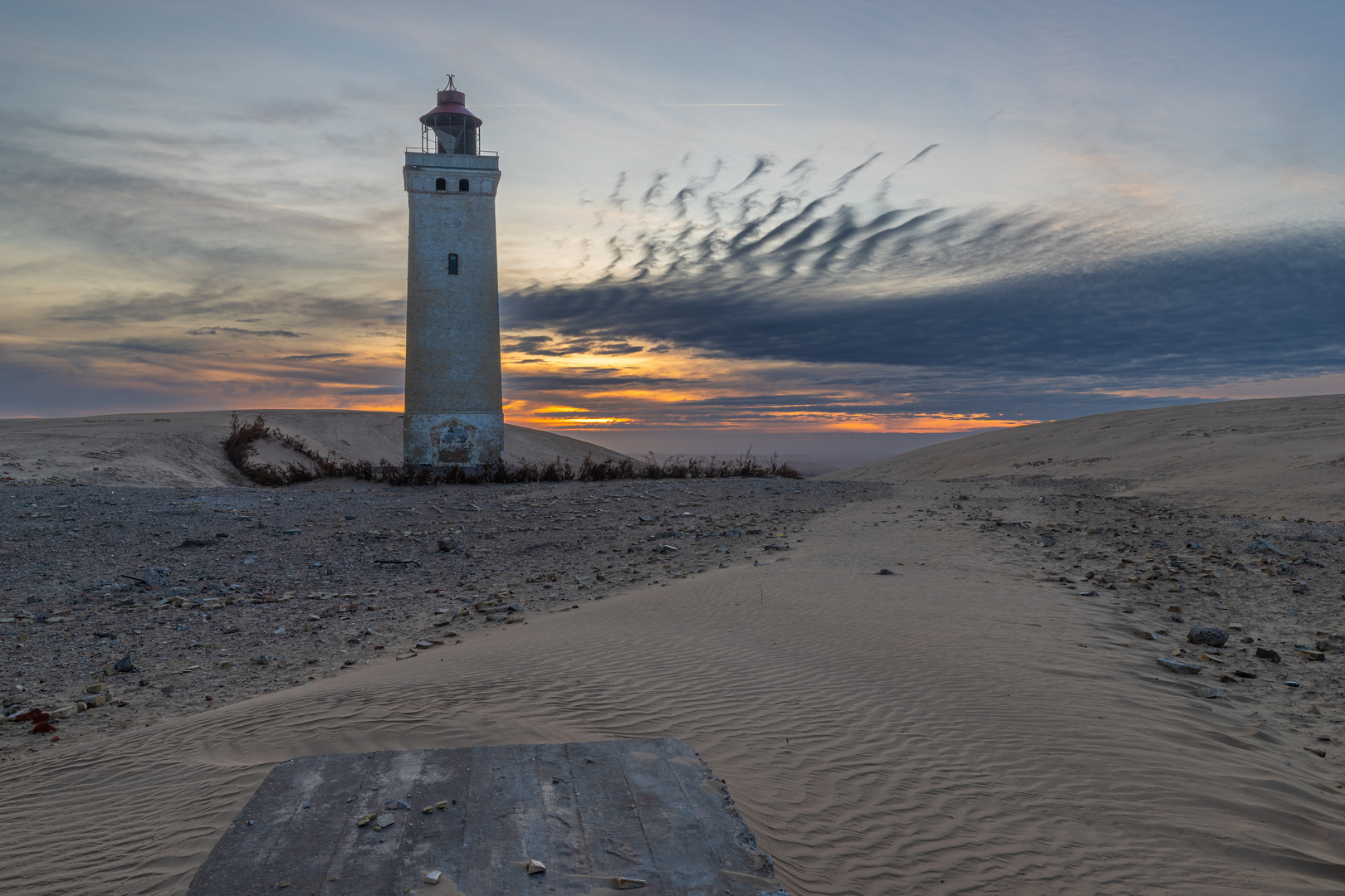 Rubjerg Knude bei Sonnenaufgang