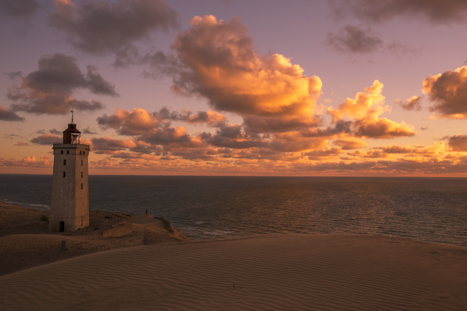 Rubjerg Knude Fyr - bei etwas ruhigerem Wetter in der Abendsonne 2