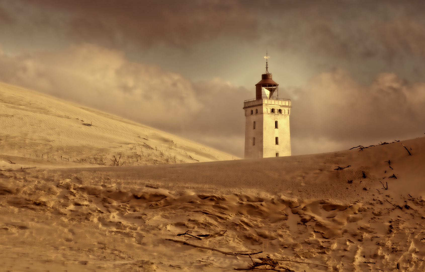 Rubjerg Knude Fyr - Leuchtturm im Sandsturm