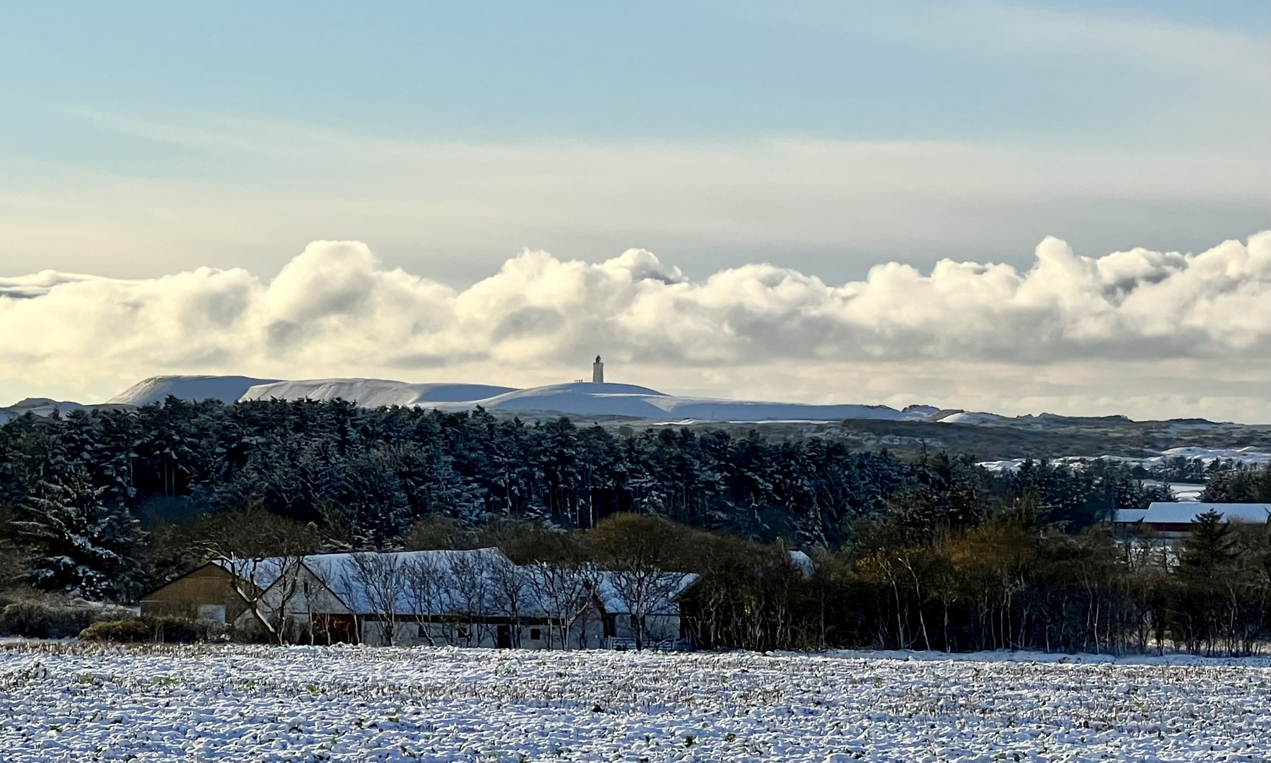 Rubjerg Knude im Schnee