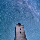 Rubjerg Knude Leuchtturm mit Sternenspuren