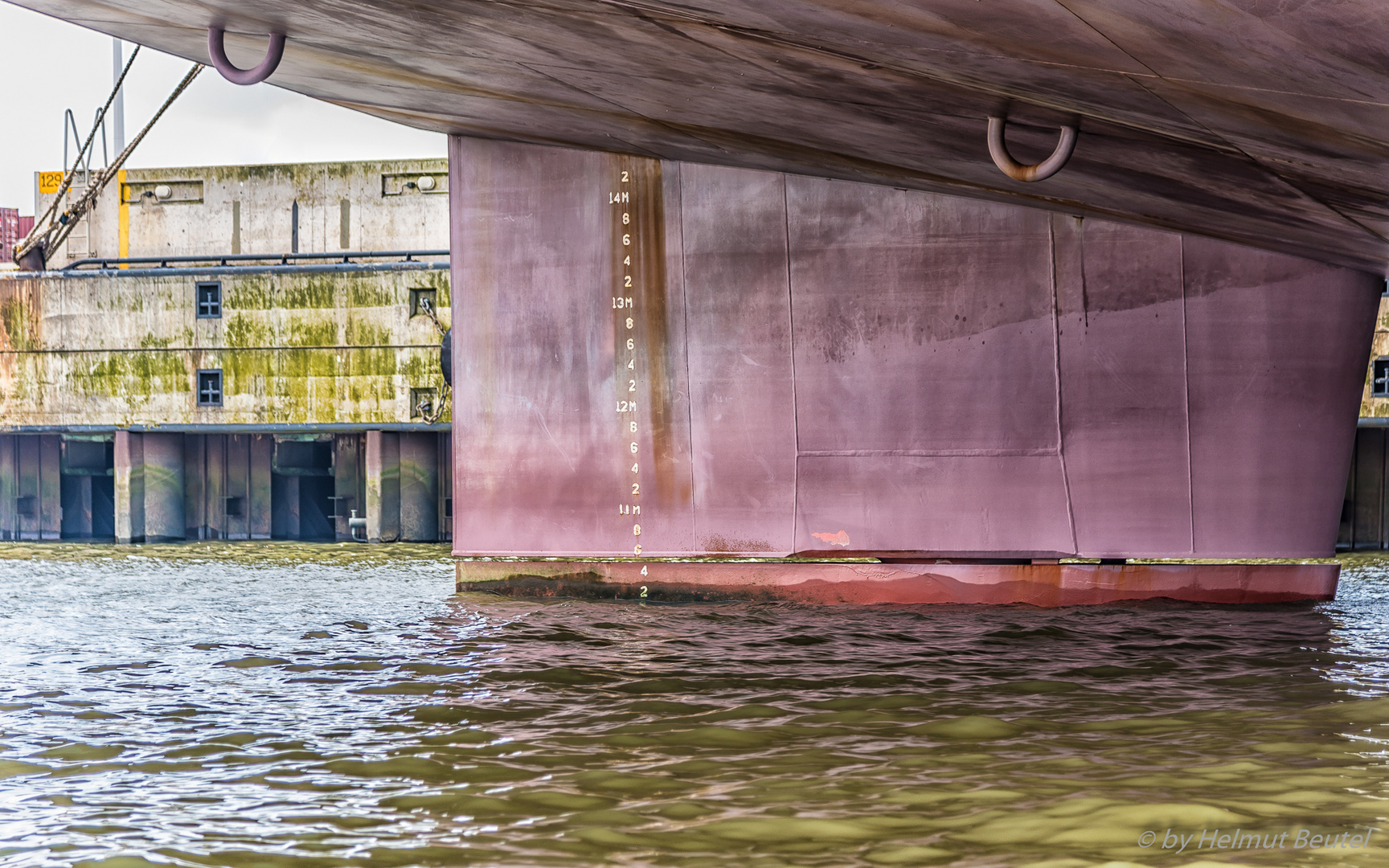 Ruder der MAERSK EDINBURGH