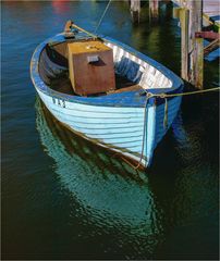 Ruderboot am Anleger