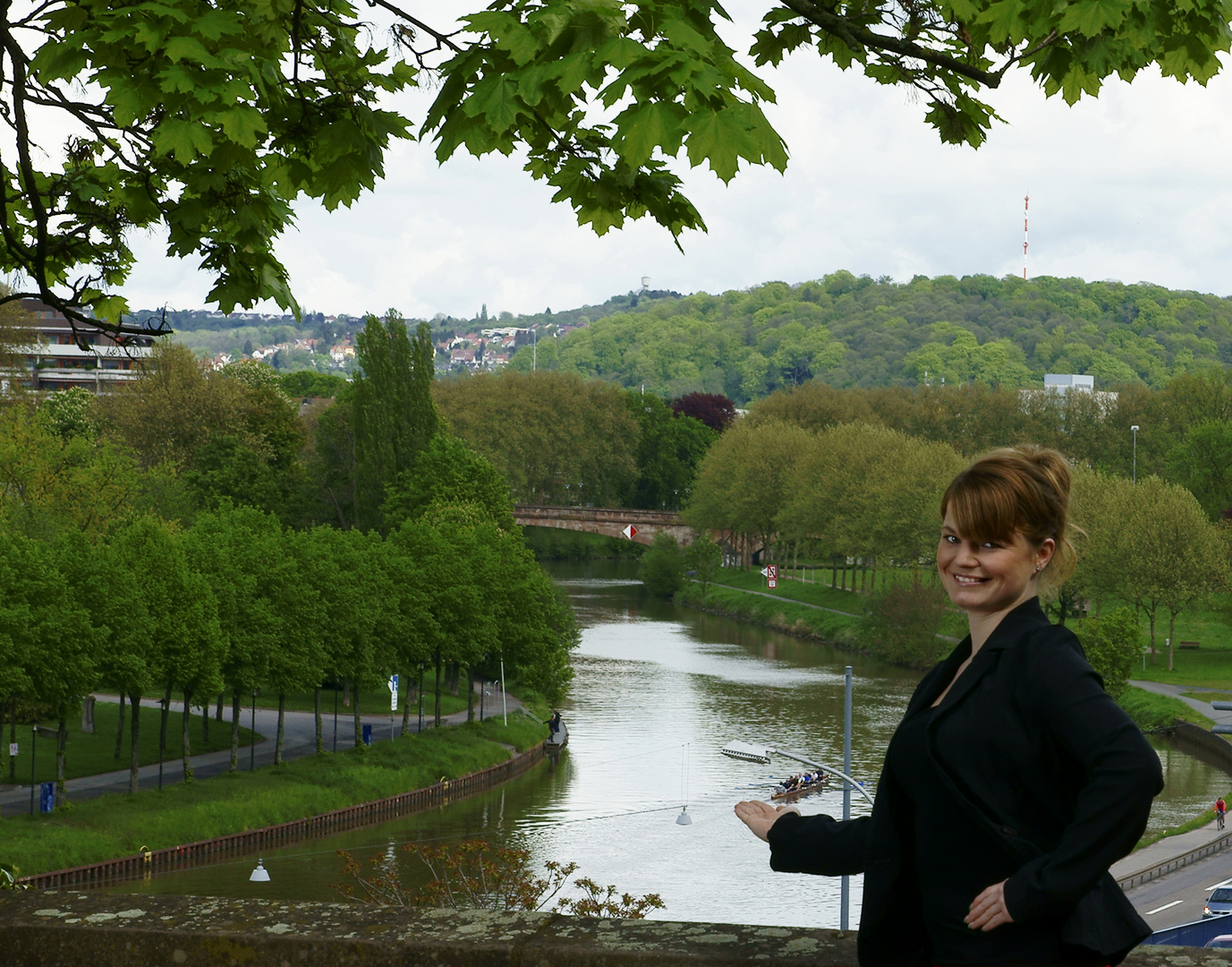 Ruderboot auf der Saar