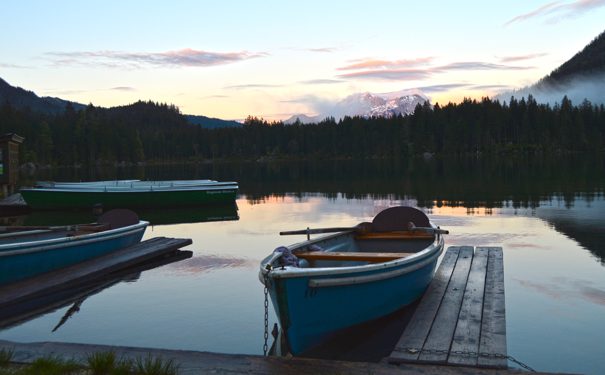 Ruderboote am Hintersee