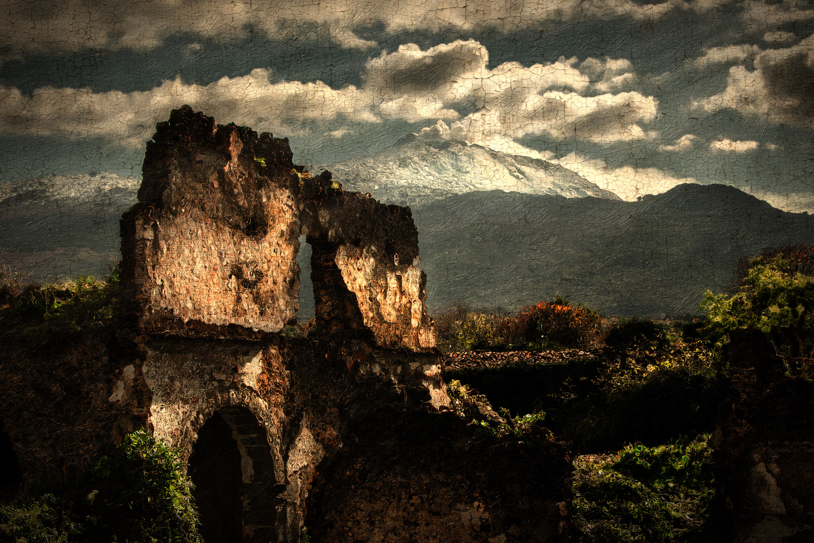 Rudere sull'Etna