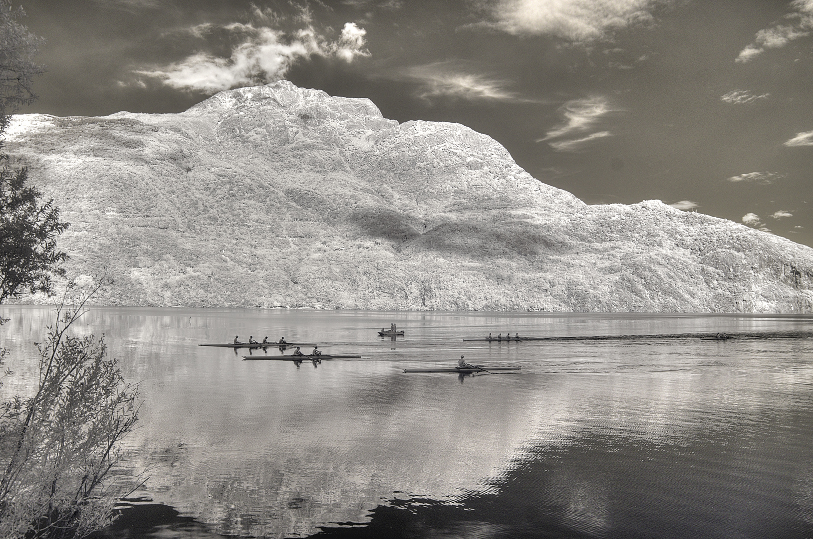 Ruderer am Comer See (IR)