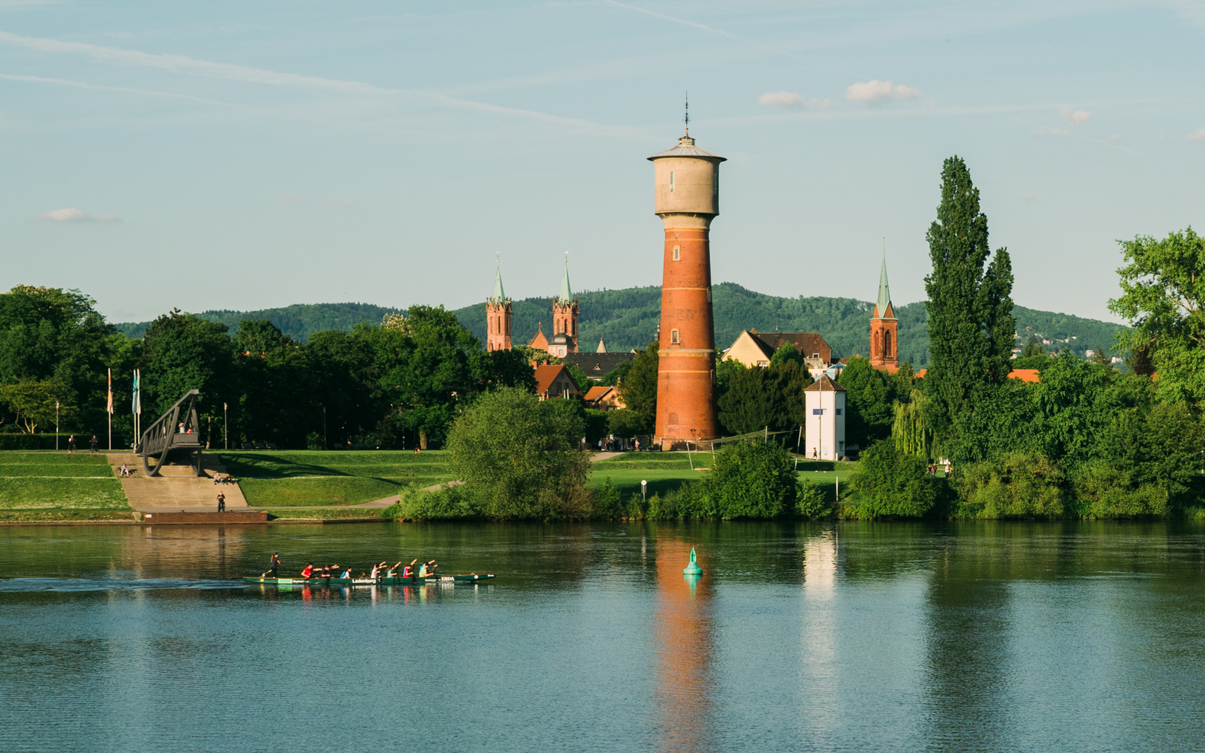 Ruderer am Neckar Ladenburg 2017