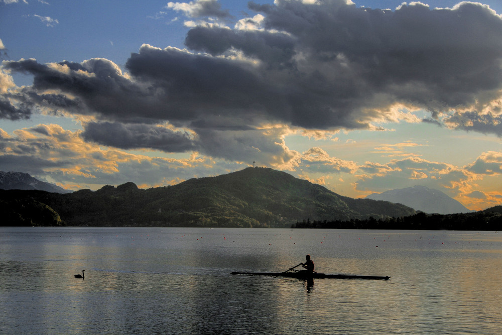 Ruderer am Wörthersee