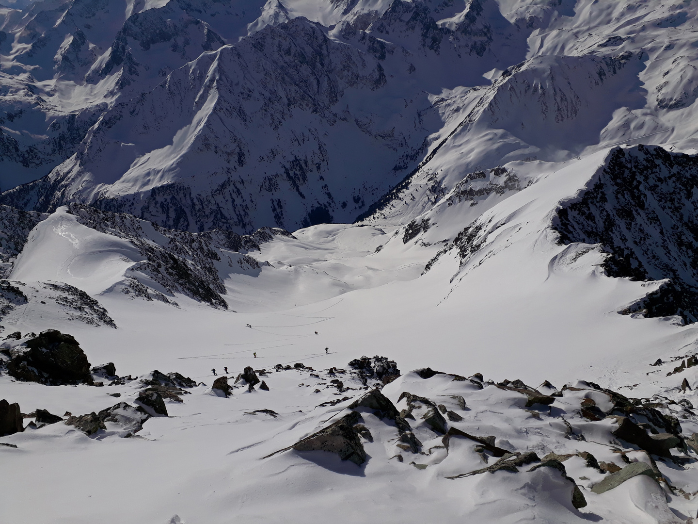 Ruderhofspitze mit Blick ins Tal 